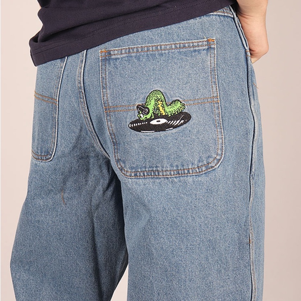 NEW RETIRED Butter Goods Baggy Denim Pants - Washed Indigo - 40